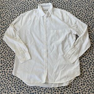 Madewell White Button-Down Shirt for Women